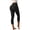 Black, variant on Women's High-Waisted Tummy Control Anti-Cellulite Capri Leggings