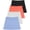 Set 5, variant on Real Essentials 4 Pack: Girls' Active Athletic Skort - Tennis Golf Skirt for Kids with Shorts Lining (4-16)