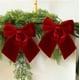thumbnail image 5 of Adornos navideños, regalos navideños, lazo de corona navideña, lazo preatado para árbol de Navidad, guirnalda y decoración exterior, decoración de puerta, guirnalda de guirnalda, lazo de poliéster par, 5 of 6