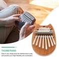 thumbnail image 4 of 1 mini piano de pulgar Kalimba de 8 teclas, instrumento musical de madera para dedos, 4 of 8