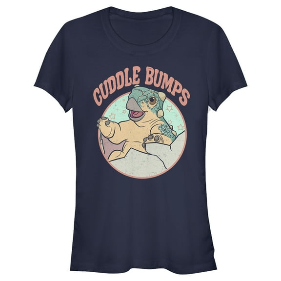Junior's Jurassic World: Camp Cretaceous Cuddle Bumps Circle  Graphic Tee Navy Blue Large