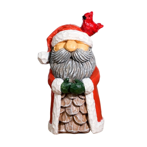 Figurita de resina de Papá Noel y muñeco de nieve Decoración navideña de mesa para el escritorio de la oficina en casa Regalo festivo para las fiestas
