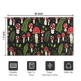 thumbnail image 5 of Red Mushroom Leaf Black Pattern Door Rugs,Washable Non Slip Door Mats Indoor,Decorative Door Mats,Entry Mat Indoor for Entrance,Bedroom,Kitchen,Bathroom,17"x30", 5 of 6