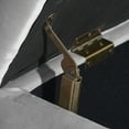 thumbnail image 6 of Elle Decor Collette Tufted Storage Bench, Pearl Grey Velvet, 6 of 7
