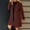 Wine, variant on Long Winter Coats For Women Sevevn Women's Winter Outerwear Overcoat Lapel Mid-thigh A-line Single Breasted Pea Coat