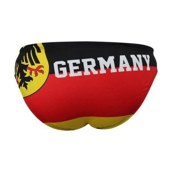 Men's Swimsuit Brief Athletic Swimwear Germany Flag, Water Polo, Underwater Rugby, High Performance