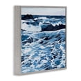 thumbnail image 3 of Stupell Industries Coastal Blue Coastal Waves Gray Framed Giclee Art, 12 x 12, by Melissa Wang, 3 of 8