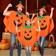 thumbnail image 6 of 3PCS Pumpkin Costume Adult Set for Women Men Unisex, Funny Halloween Pumpkin Costume with Pumpkin Hat and Pumpkin Bag for Halloween Party Cosplay Role Play Fancy Dress, 6 of 7