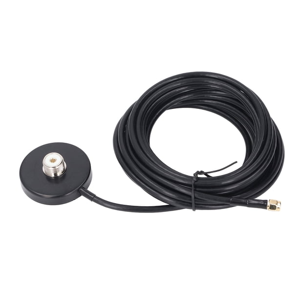Base De Antena Magnética, SMA Macho A PL 259 SO 239 UHF Hembra Base De Antena Magnética Para Automóvil Accesorio Seguro De Plástico Metálico Para Techo De Automóvil