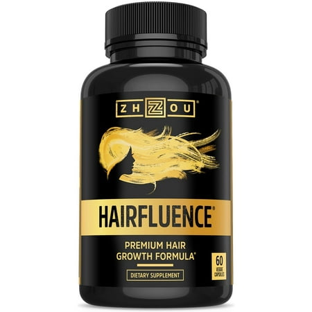 HAIRFLUENCE - Hair Growth Formula For Longer, Stronger, Healthier Hair - Scientifically Formulated with Biotin, Keratin, Bamboo & More! - For All Hair Types - Veggie