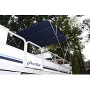 New NAVY BLUE Vortex Pontoon / Deck Boat 4 Bow Bimini Top 10' Long, 91-96 Wide, 54 High, Complete Kit, EASY INSTALLATION ( - 1 TO 4 BUSINESS DAY DELIVERY)