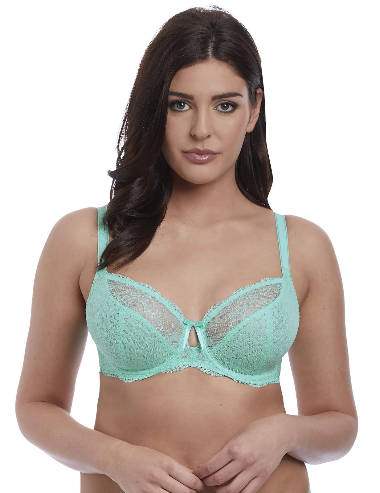 Freya Freya Womens Fancies Underwired Plunge Bra 34G Azure Freya Freya Womens Fancies Underwired Plunge Bra 34G Azure