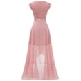 thumbnail image 2 of Vestido de cóctel elegante con escote en V para mujer, vestido de dama de honor, 2 of 6