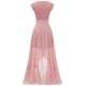 thumbnail image 2 of Vestido de cóctel elegante con escote en V para mujer, vestido de dama de honor, 2 of 6