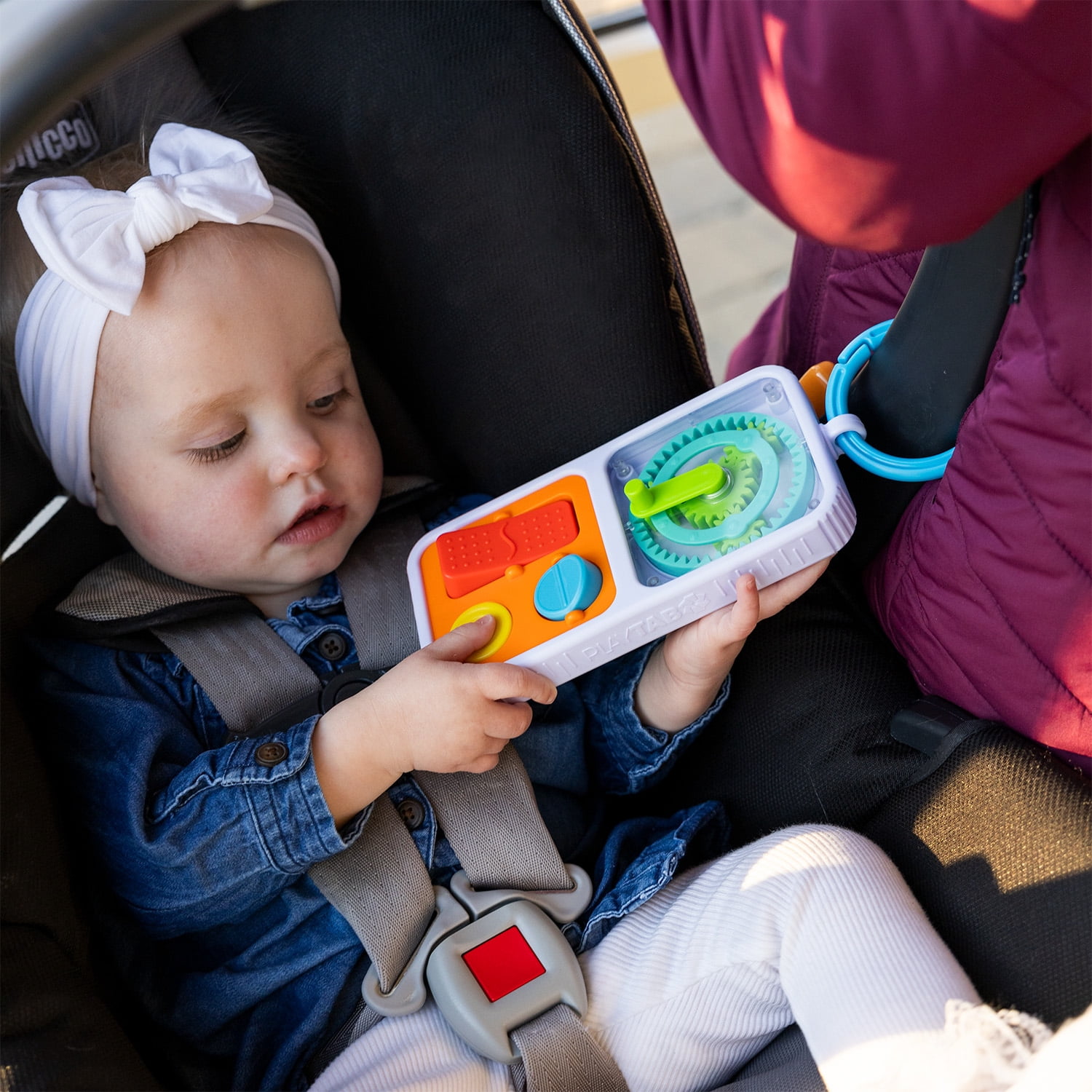 Fat Brain Toys PlayTab Go Modular Activity Board, Toddler, Ages 12 Months and up