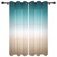 thumbnail image 3 of 2 Panels Teal Green Khaki Gradient Curtains for Bedroom Living Room Drapes Kitchen Children's Room Window Curtain Modern Home Decor, 3 of 7