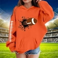 thumbnail image 2 of Byoo Girl's Football Hoodie Comfortable Active Hooded Sweatshirt Pullover Hoodie, 2 of 4
