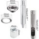 thumbnail image 2 of Estuche para lápices de 103 piezas. Ojales para lonas de metal Costura de ojales Kit de ojales de 14 mm Herramientas de reparación de ojales Ojales de metal para ropa de bricolaje Tienda de JFHHH pequeña, 2 of 5