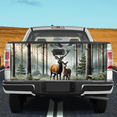 thumbnail image 3 of Lotusprinthandmade Deer Hunting Tailgate Wrap 2 Sizes (26"x66"), deer truck tailgate decal, deer tailgate graphic, deer hunting wrap, 3 of 5