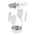 thumbnail image 4 of jifeng Christmas Decor Rotating Candlestick Tea Light Holder Candlestick Owl, 4 of 6