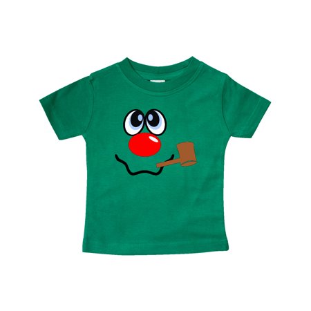 

Inktastic Snowman with Red Nose and Corncob Pipe Gift Baby Boy or Baby Girl T-Shirt