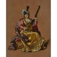 thumbnail image 3 of Jean Baptiste Vanmour 20x24 Black Modern Framed Museum Art Print Titled - Lady Playing an Archlute, 3 of 5