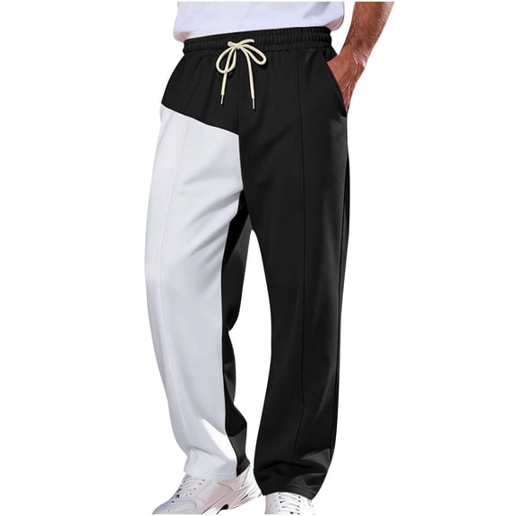 Men's Fluffy Teddy Beam Feet Pants Plush Warm Soft Pajama Pants Winter Cozy Fleece Baggy Lounge Trouser Sleepwear