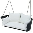 thumbnail image 2 of Spaco Patio Swing Chair for Two, Outdoor Porch Canopy Swing with Cushions & Pillows, Sleek Curved Handrails, 2 of 11