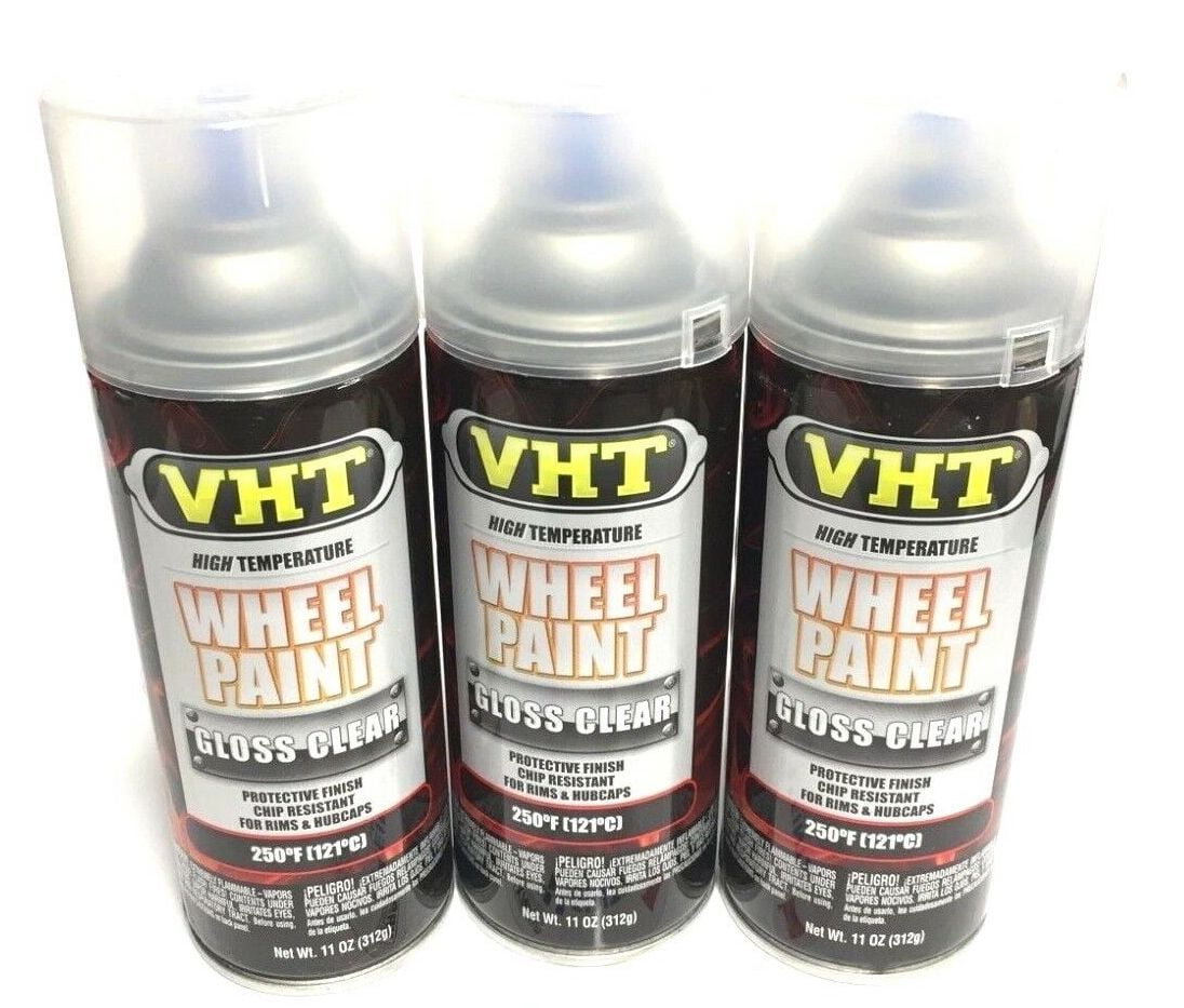 VHT SP1843 PACK High Temperature Wheel Paint GLOSS CLEAR 11oz
