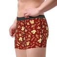 thumbnail image 2 of Sikiie Golden Squirrels Holiday Print Men's Boxer Briefs, Elastic Waistband Boxer Briefs Leggings-XX-Large, 2 of 5