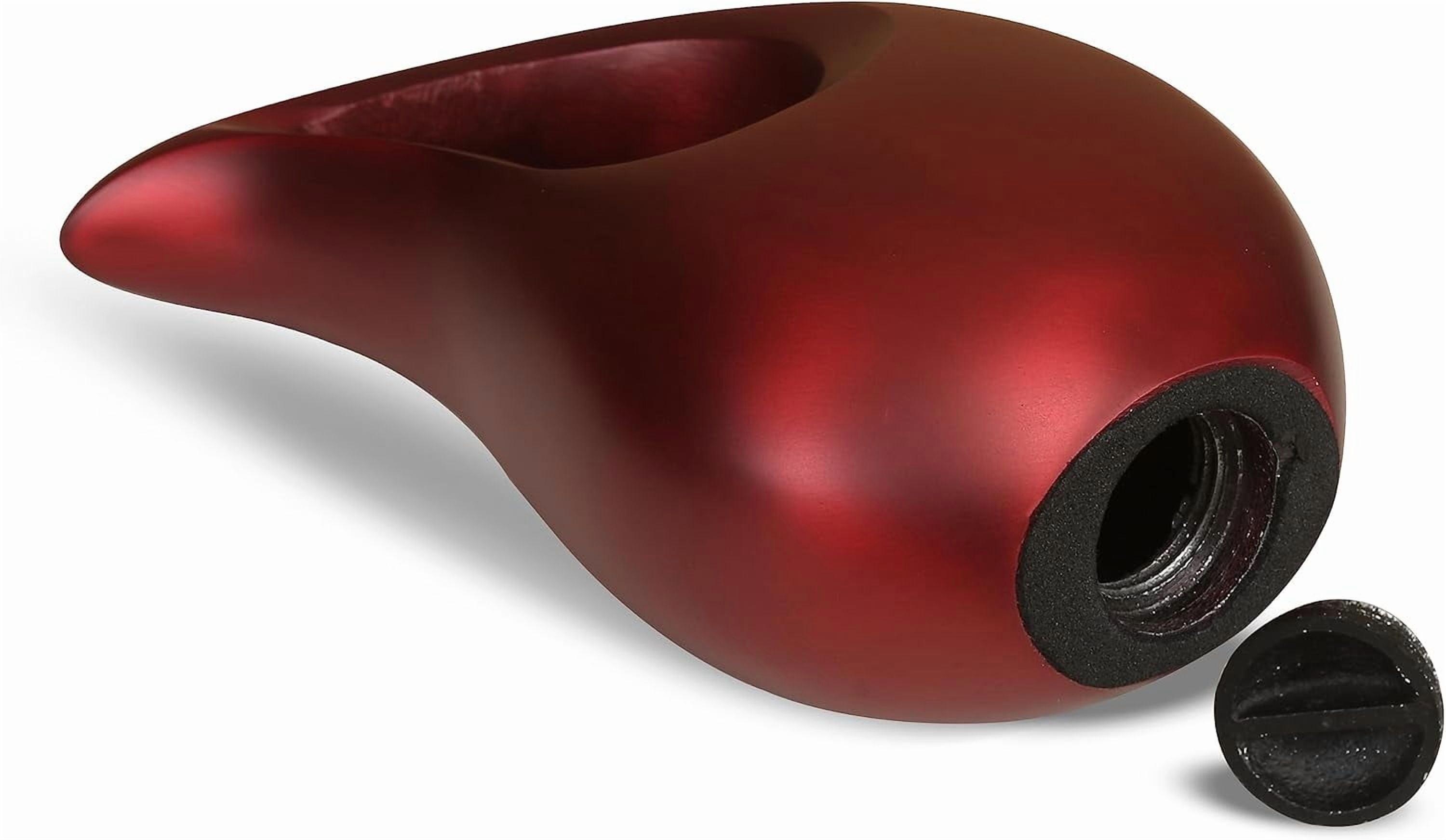 Red Tear Drop Medium Size Urns for Human Ashes with Silver Heart (6 Inch Height) - Unique Medium Urn - Decorative Urns - Cremation Urn - Burial Urns - Keepsake Urn - Funeral Urn - Small Pet Urns