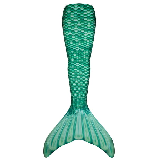 Fin Fun Mermaid Tail with Monofin for Swimming in Celtic Green, Child