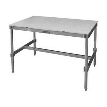 

Prairie View AIFT303496-PT 4 Piece Poly Top Aluminum I-Frame Tables- 34 to 35.5 x 30 x 96 in.