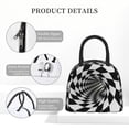 thumbnail image 4 of Balery 3D Vortex Illusion Bolsa de Almuerzo para Mujeres, Caja de Almuerzo, Bolsa de Almuerzo Pequeña Impermeable, Tote de Almuerzo Reutilizable con Gran Capacidad, 4 of 6