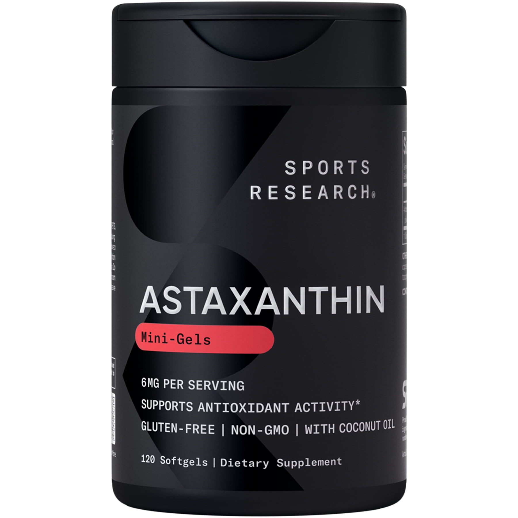 Sports Research® Icelandic Astaxanthin 6mg w/Coconut Oil - 120 Count