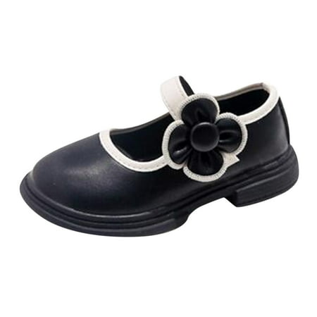 

Spring And Summer Girls Shoes Casual Kids Casual Leather Princess Shoes Buckle Dress Shoes