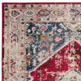 thumbnail image 5 of SAFAVIEH Monaco Bruce Overdyed Geometric Area Rug, Ivory/Red, 9' x 12', 5 of 7