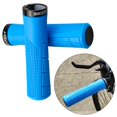 thumbnail image 3 of 2 Pieces Handlebar Grips Slip Tpr Rubber handheld grip for BMX Cycling Folding Bike Scooter Mountain Bike , Light blue, 3 of 9