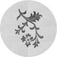 thumbnail image 1 of Ahgly Company Machine Washable Indoor Round Transitional Platinum Gray Area Rugs, 5' Round, 1 of 7