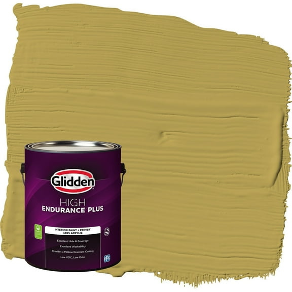 Glidden HEP Woolen Mittens / Green Semi-Gloss Interior Paint with Primer, 1 Gallon