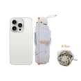 thumbnail image 3 of Unique Bargains Lightweight Mini Compact Windproof Folding Umbrella Beige [Circular Handle], 3 of 6