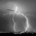 thumbnail image 2 of Taylor, Douglas 15x15 White Modern Wood Framed Museum Art Print Titled - Urban Lightning I BW, 2 of 4