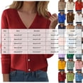 thumbnail image 3 of enyan Women’s Chunky Knit Cardigan – Waffle Knit Button Down Oversized V Neck Fall Sweater for Casual Layering（Light Green,M）, 3 of 4