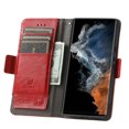 thumbnail image 2 of ELEHOLD Premium Leather Wallet Case for Samsung Galaxy S25 Edge ,Practical Card Slots Money Slot Stand Function Shockproof Protective Flip Wallet Case for Samsung Galaxy S25 Edge,Red, 2 of 5