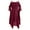 Wine, variant on Summer Dress for Women Off Shoulder Dresses Goth Dress Asymmetrical Dresses Midi Dresses Short Sleeve Dresses Women Fashion Dark In Love Ruffle Sleeves Dresses Ruffle Skirt Black S