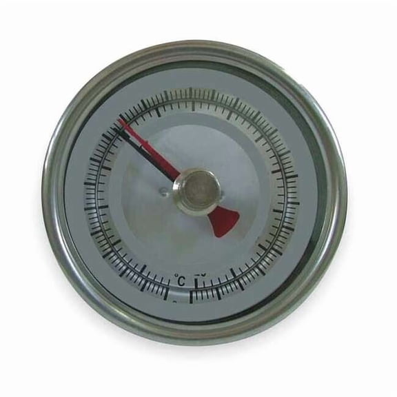 Maximum/minimum bimetal thermometer, range 150 to 750 Degrees F, 6" stem.