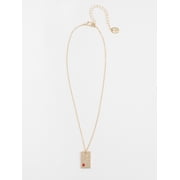 Time and Tru Women's Goldtone Necklace, July Birthstone