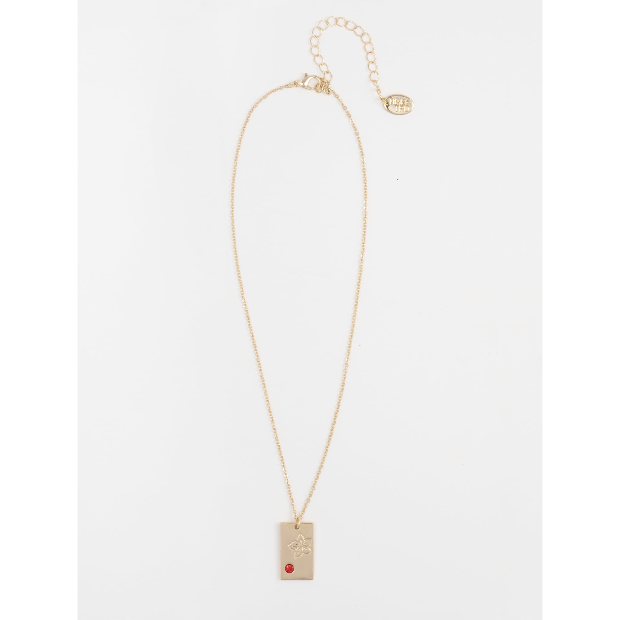 Time and Tru Women's Goldtone Necklace, July Birthstone