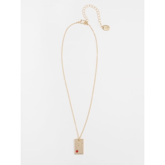 Time and Tru Women's Goldtone Necklace, July Birthstone