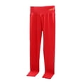 thumbnail image 4 of BXINGOHAI Women's Warm Leggings Solid Color Comfortable Long Pants High Waisted Home Pajamas Pants Daily Lounge Pants Red,XXXL, 4 of 4